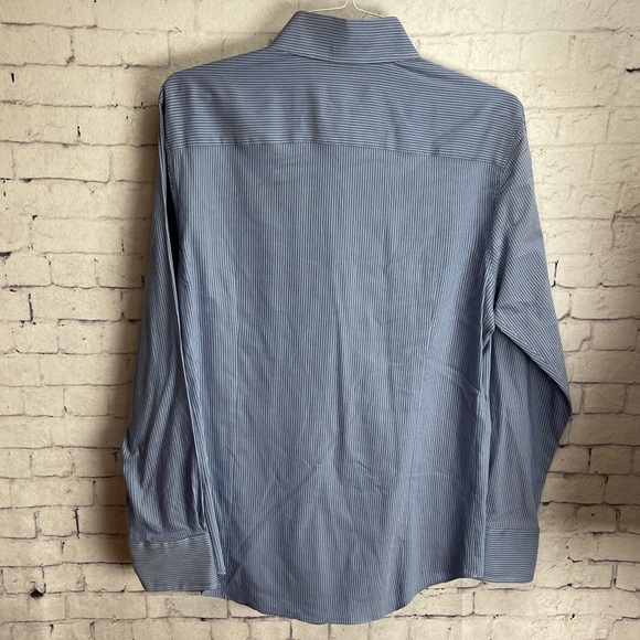 Emporio Armani blue striped button down shirt size medium - Picture 3 of 7
